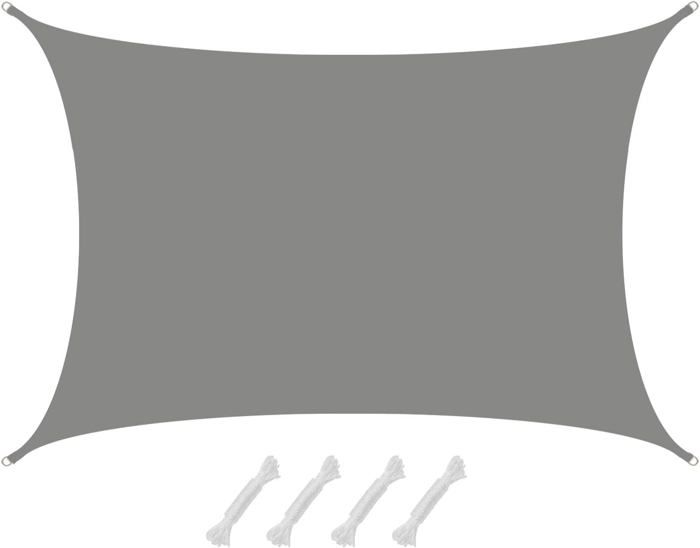 Voiles Ombrages Rectangulaire Imperméable 1x1.6M Multi Couleur et Voiles Ombrages Rectangulaire Imperméable 1x1.6M Multi Couleur et