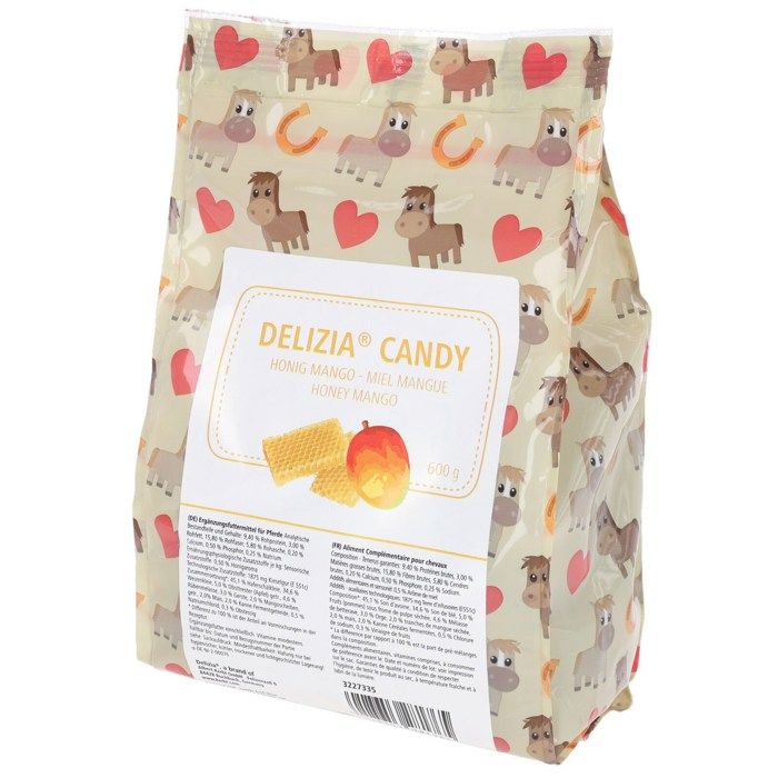 Meilleurs prix pour Friandise pour cheval miel et mangue Delizia Candy