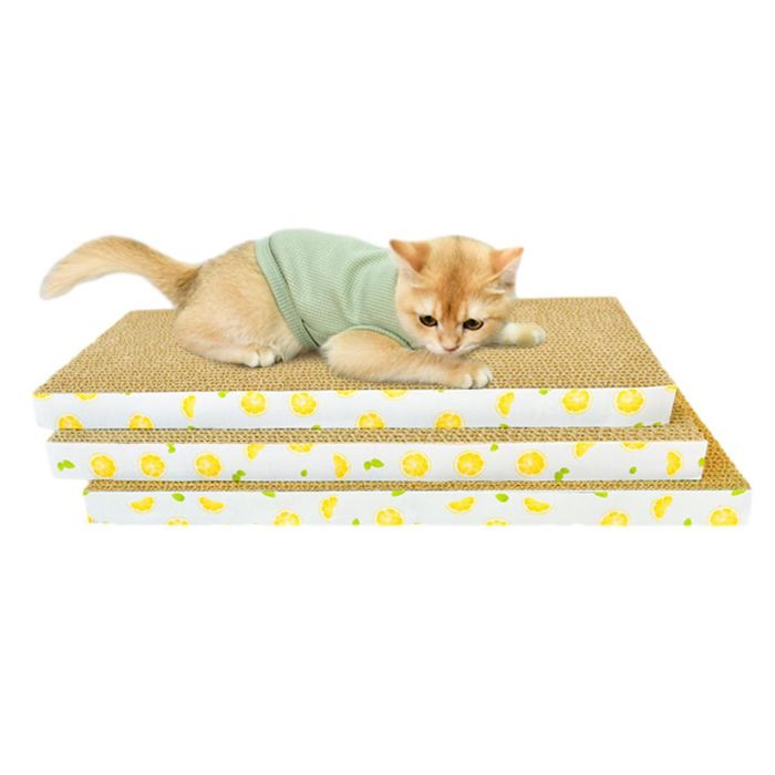 Comparer les prix de Lot de 3 griffoirs pour chat, carton à gratter 43,5 x 21 x 2,5 cm