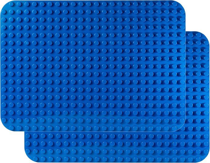 Lot De 8 Plaques De Construction 25,6 X 12,8 Cm - Compatibles Avec La Plupart Des Marques De Briques - Sable, Gris, Vert, Bleu