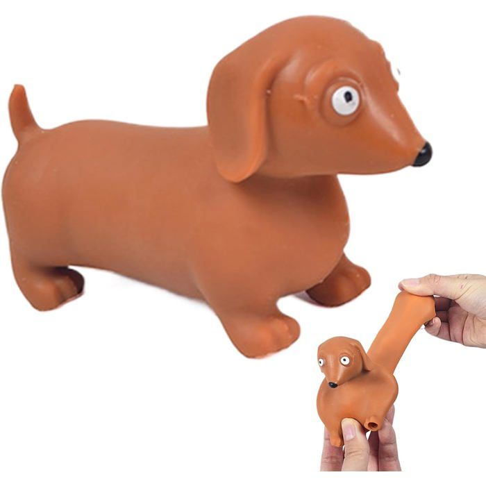 Meilleurs prix pour Jouet de Serre de Chien Teckel Chien de Teckel Extensible Jouet de Chien Squishy Fidget dck -Hund Chien Recouvre