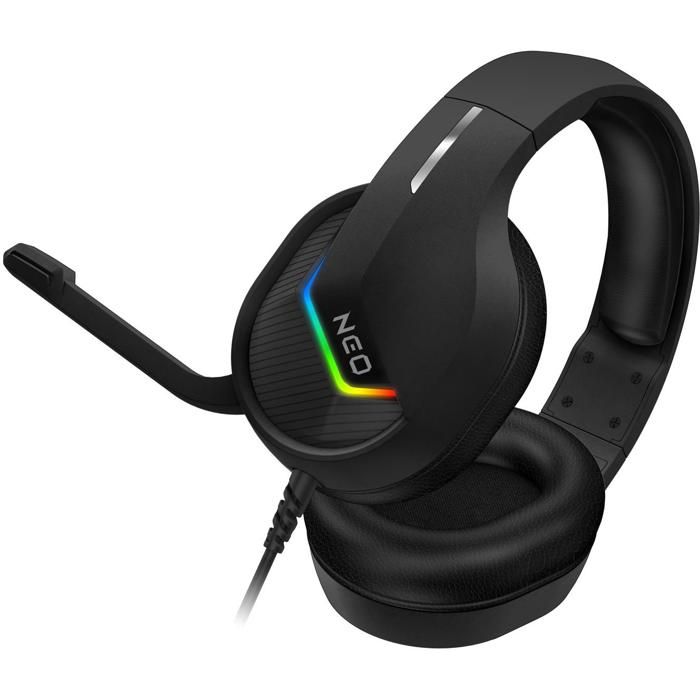 Casque de jeu - CONNECT - NEO - Filaire - Microphone - Noir