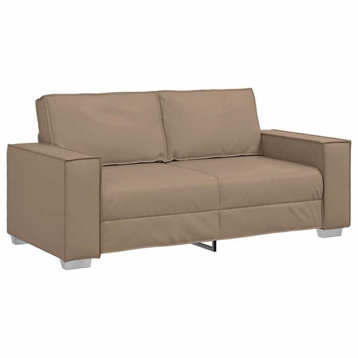 LMT - TOP@Canapé Loveseat - Design 2 places - 2 personnes Classique - 180 cm avec coussin Cappuccino Faux cuir CC61768