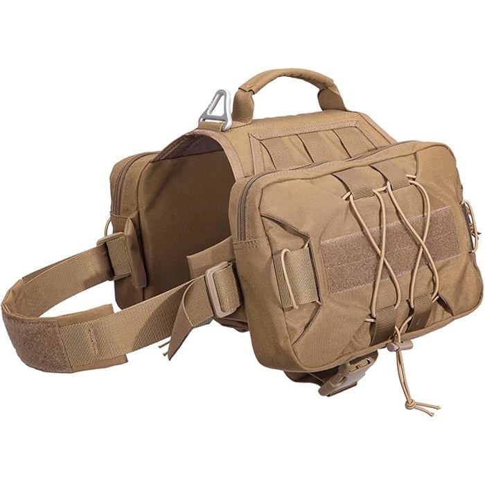 Meilleurs prix pour Sac Dos pour Chien Hound Sac Dos de Selle pour Le Voyage Le Camping et la randonne pour Chiens de Marrone#M Mu PANIER DE TRANSPORT