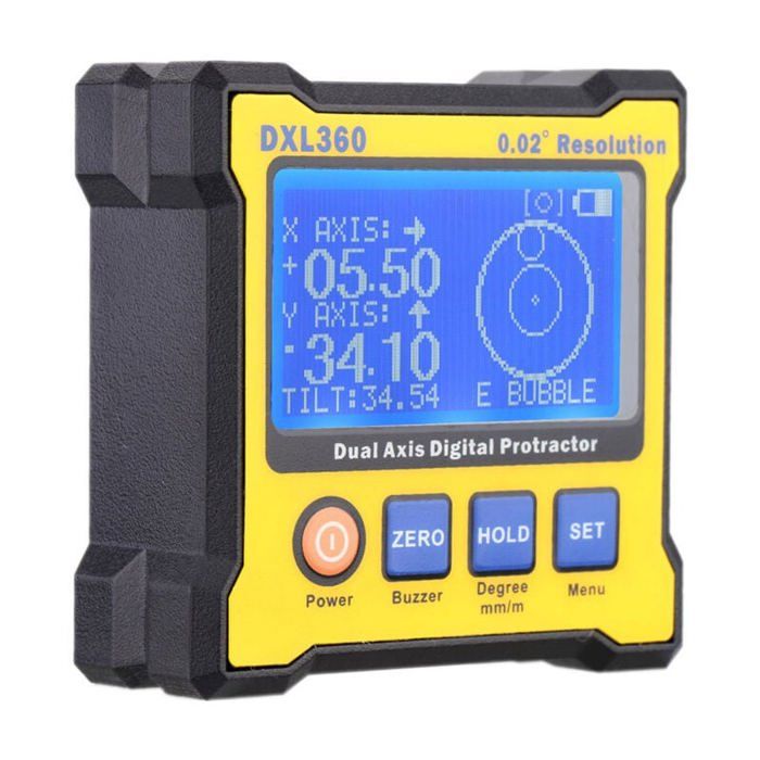 Inclinomètre Numérique Avec Base Magnétique - Mesure 360°, Précision ±0.1°, écran LCD, Pour Bois, Construction, Bricolage - 9