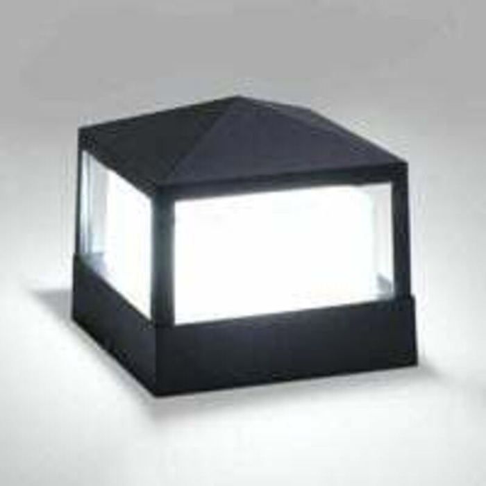 Lampe de poteau pilier portail lumière extérieure IP65 étanche aluminium jardin blanc froid classe énergétique A++ ODIPIE