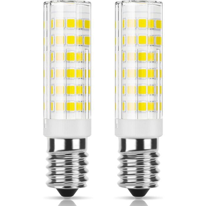 Ampoule LED E14 hotte 9W équivalent halogène 50W 400LM Blanc froid 6000K Petite vis Edison Non dimmable 2 pièces