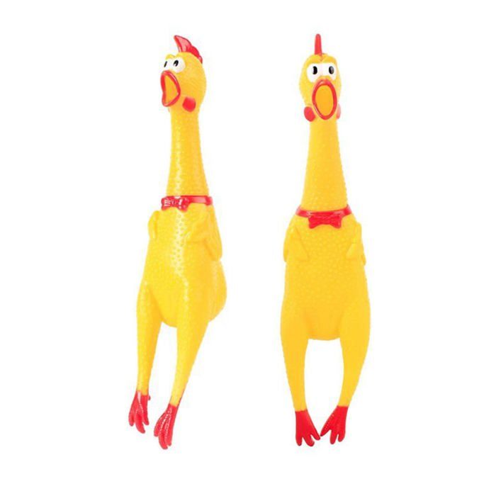 Lot 2 Poulets Couineurs en Caoutchouc pour Chien - Jouet Résistant Jaune Forme Dinde Amusante Lot 2 Poulets Couineurs en Caoutchouc pour Chien - Jouet Résistant Jaune Forme Dinde Amusante