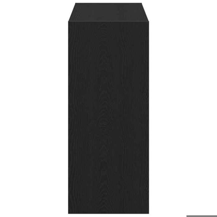 Cabinet de Livre SOLOMOON CHIC Bibliothèque 2 pcs - Pour salon/bureau - Chêne noir 80x30x72 cm Bois dingénierie BB1180