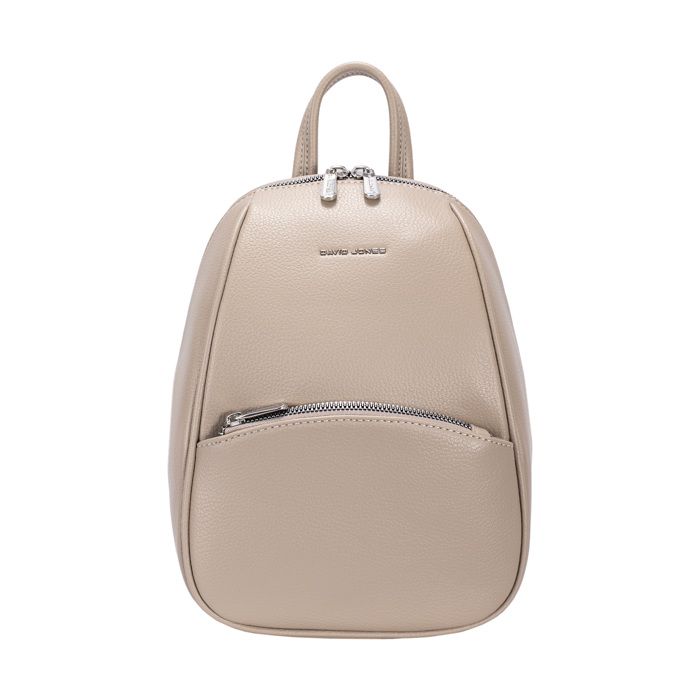 David Jones Paris - Mini Sac à dos bandoulière Femme - Format Mini - Similicuir PU - Couleur Beige David Jones Paris - Mini Sac à dos bandoulière Femme - Format Mini - Similicuir PU - Couleur Beige
