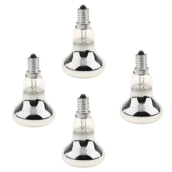 Lot de 4 ampoules spot R50 Ses E14 40W avec réflecteur pour éclairage intérieur et extérieur