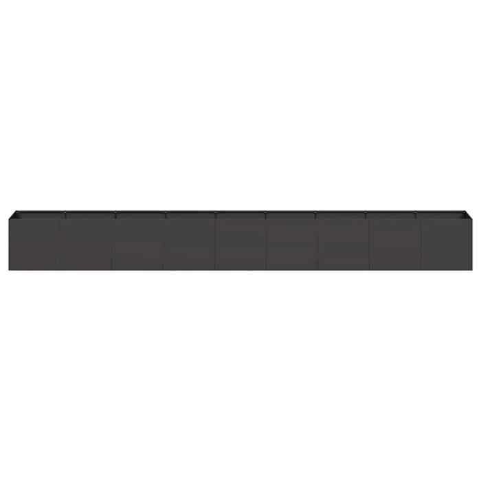 Meuble Déco - Support/Pot de Fleurs - Jardinière noir 360x40x40 cm acier laminé à froid luf2364955 Meuble Déco - Support/Pot de Fleurs - Jardinière noir 360x40x40 cm acier laminé à froid luf2364955