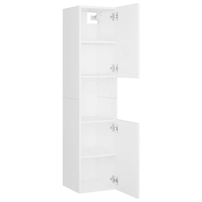 Ensemble de meubles de salle de bain Blanc Aggloméré_2 ans garantie_24402