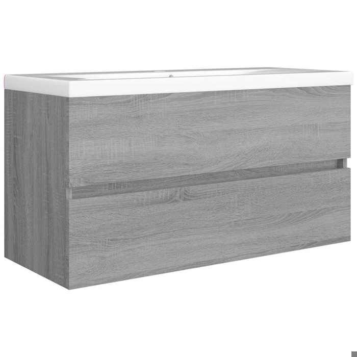 Cabinet dévier - Desgin moderne - Sonoma gris 90x38 5x45 cm Bois dingénierie SSS1642