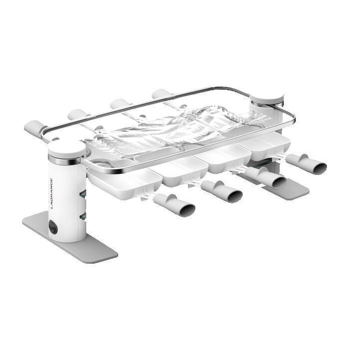 LAGRANGE Appareil à Raclette Transparence® 8 Personnes Massif enneigé Poêlons sans PFAS 079822