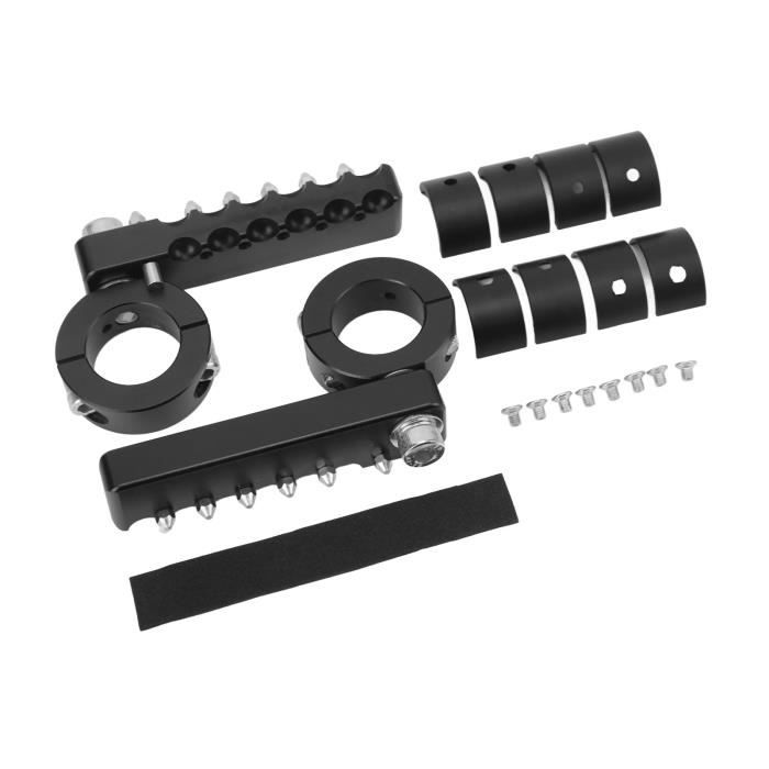 Repose-pieds Ajustables Pour Garde-moteur Harley Dyna - Diamètre 26-32mm (1" à 1 1/4") - Lot De 2 Par KEEPDSGN