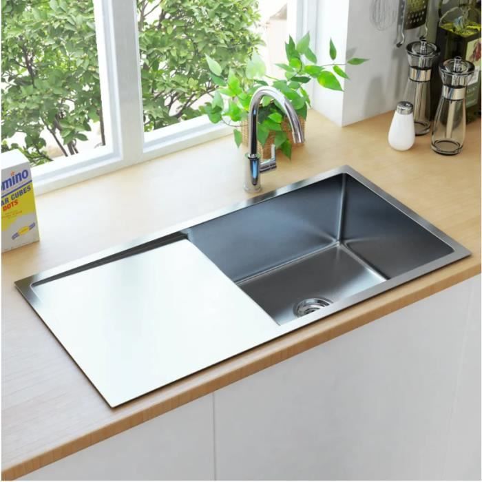 Evier De Cuisine Fait Main Avec Filtre En Acier Inoxydable Evier De Cuisine En Acier Inoxydable Integre Facile A Nettoyer Achat Vente Meuble Sous Evier Evier De Cuisine Fait Main