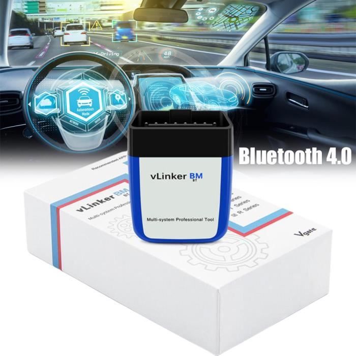 Détecteur de défaut Automobile de Diagnostic Vgate Vlinker BM + OBD2 V2.2 Bluetooth Dual Mode 4.0 pour Android / Apple