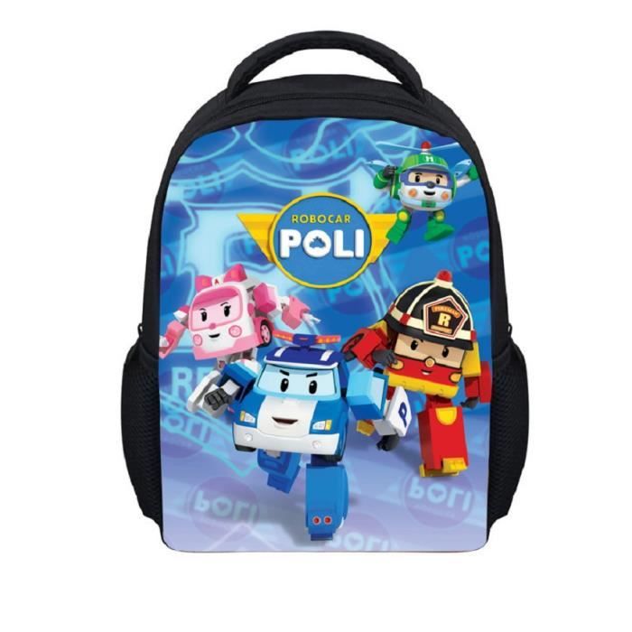 Robocar Poli cartable de bande dessin e sac bandouli re tudiant