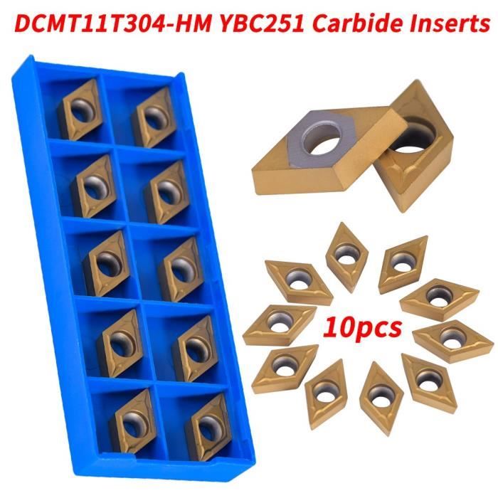 Lot De 10 Inserts En Carbure MGMN300 NC3020 - Plaquettes De Tournage En Carbure De Tungstène, Revêtement CVD, Pour Acier Inoxydable