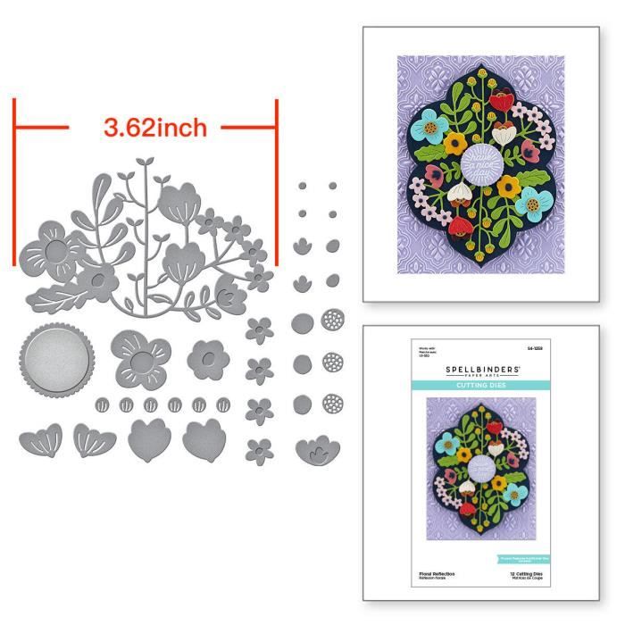 Matrices De Découpe Métal GLOBLELAND - 50 Poinçons Pour Scrapbooking, Cartes, Journaling