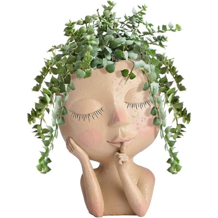 2 Pots De Fleurs Muraux ORIMERC En Résine Blanc - Jardin Vertical Pour Intérieur/Extérieur