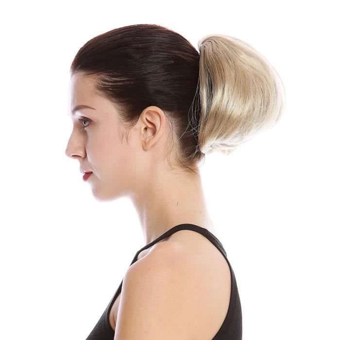 perruque chignon blond