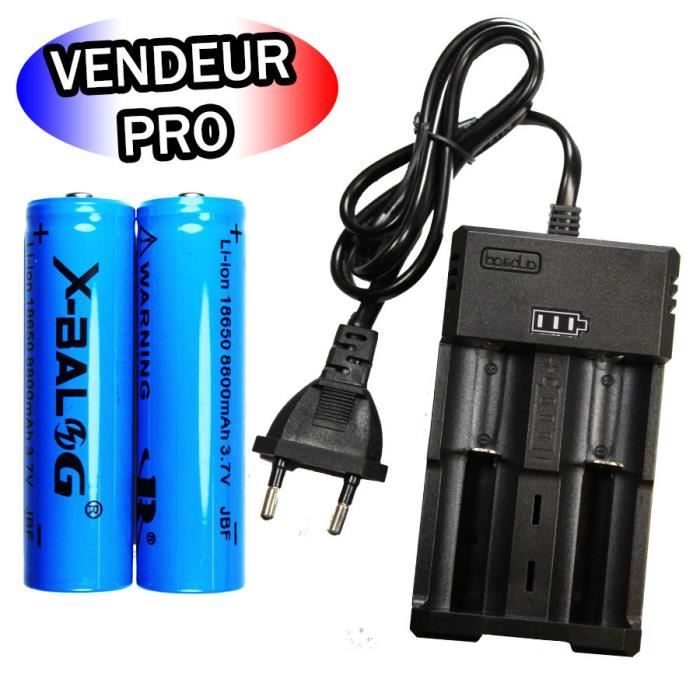 Chargeur Universel Pour Piles AA AAA 18650 26650 - 2 Emplacements, écran LCD - Charge Rapide Et Sûre - Pour Batteries Li-ion/Ni-MH/Ni-Cd