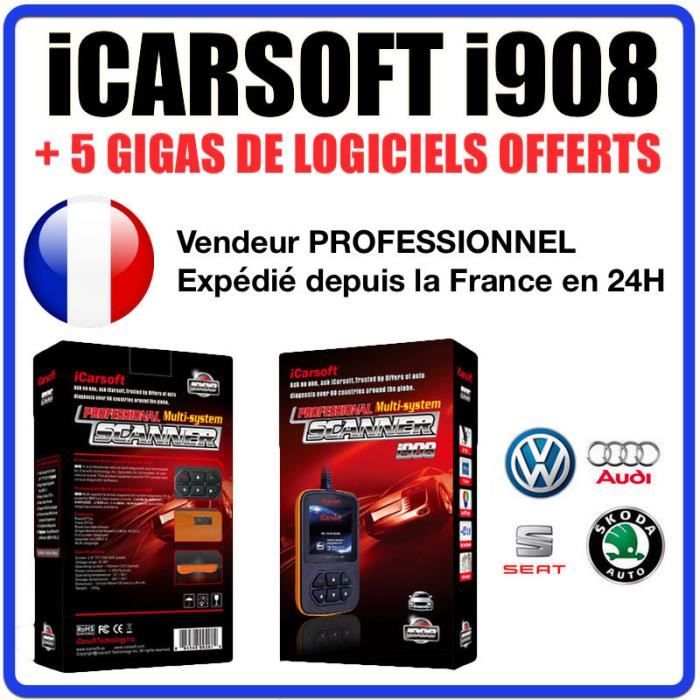 iCar SOFT I908 COM VAG VAS © Valise Diagnostique VOLKSWAGEN AUDI SEAT & SKODA 