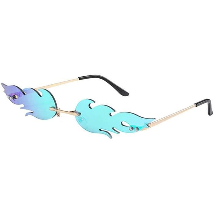 Lunette Flamme Lunette De Soleil Flamme Sans Monture Nouveaute Accessoires Punk FeTe Festival Pour Lunettes Hommes Femmes 107 Achat Vente lunettes de soleil Neuf Cdiscount