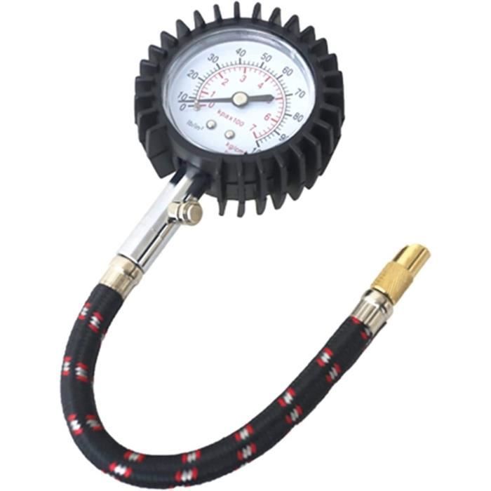 Manomètre Pression Pneus Numérique - Précision ±0.2PSI, 0-60 PSI | Pour Voiture, Moto, Vélo