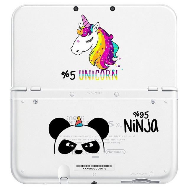Coque New 3ds Xl Panda Ninja Licorne Kawaii Transparente Prix
