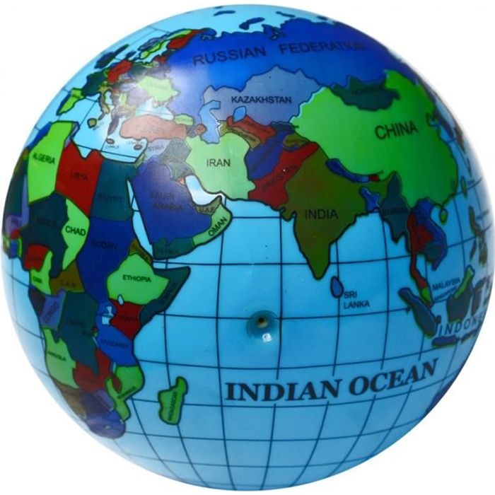 Ballon Cm Globe Terrestre Mappemonde Map Monde Planete Terre Cdiscount Jeux Jouets