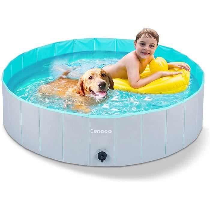 YISKY Piscine Pour Animaux, Piscine Pour Chien Pliable, Pataugeoire