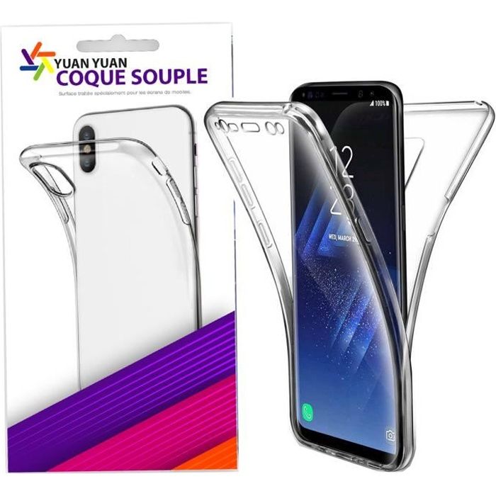 Coque De Protection Intégrale Pour Huawei Honor 8X - Gel Avant + Rigide Arrière, Transparente