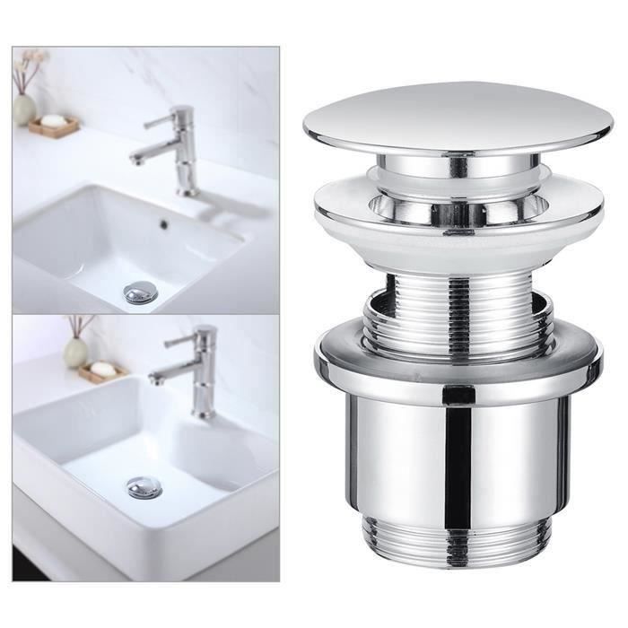 Homelody Bonde Lavabo Bonde Pop Up Avec Trop Plein Automatique Quick Clac Bonde De Vidage En Cuivre Chrome Vanne De Vidange Sortie Cdiscount Bricolage