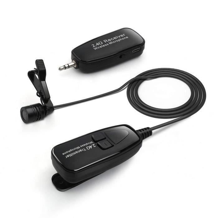 Amplificateur Vocal Portable Avec Micro Cravate Sans Fil – Jusqu’à 60 M, Rechargeable