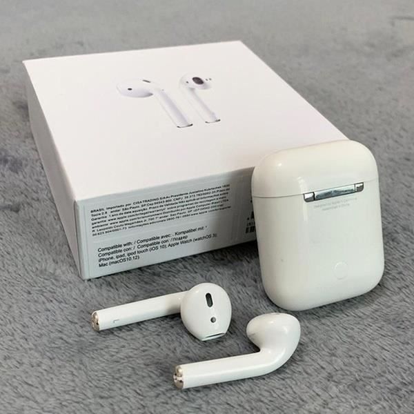 Pour 1: 1 Apple MMEF2AM / AAAAA + Écouteurs sans fil bluetooth casque avec  pod de chargement pour IOS / Android blanc - Cdiscount TV Son Photo