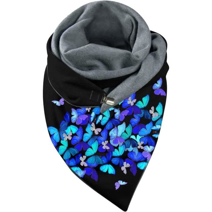 Ecroon Écharpe Femme Floral - Châle Léger, Doux - 180x90cm - Pour Toutes Les Saisons