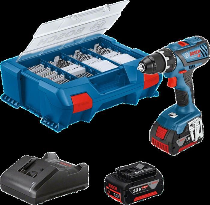 Perceusevisseuse Bosch 18 V GSR 18V28 2 batteries 4 Ah LCASE 82 accessoires - vue 2