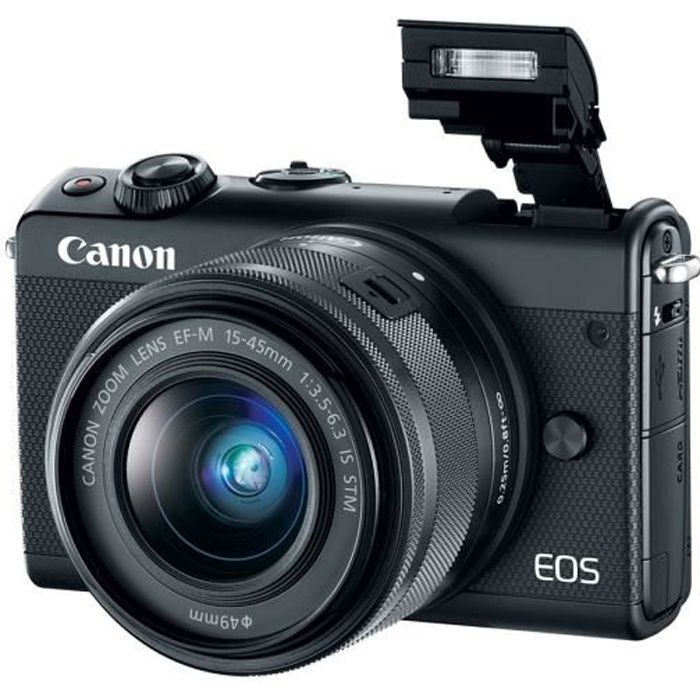 Canon Eos M100 Appareil Photo Numerique Sans Miroir 24 2 Mp Aps C