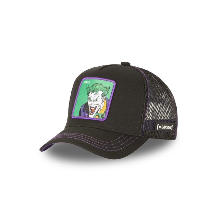 Meilleurs prix pour Casquette trucker DC Comics Joker - CAPSLAB - Snapback - Noir/Violet/Vert