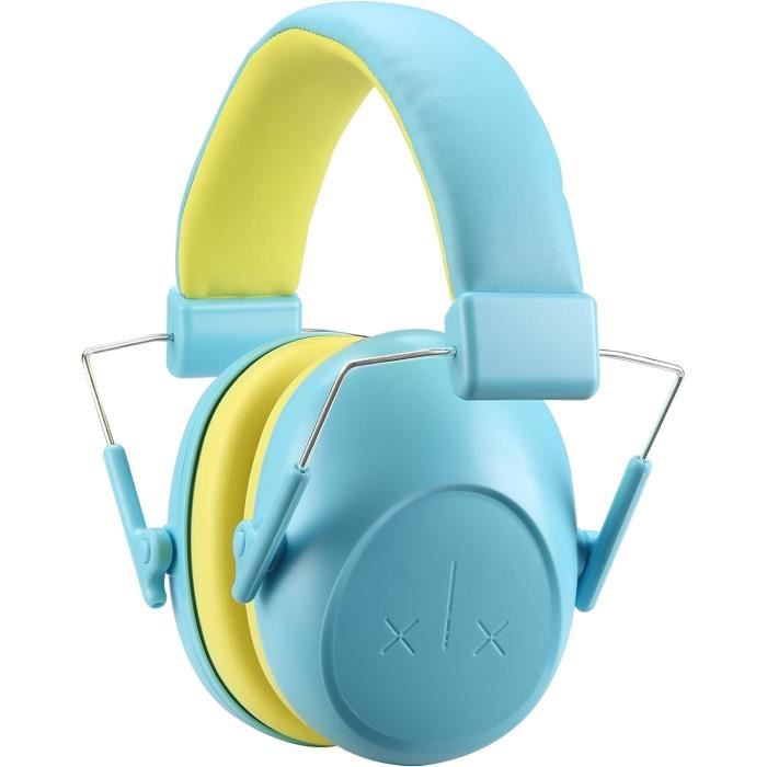 Casque Anti-Bruit Enfant Procase NRR 22dB - Pliable Réglable Confortable Rose