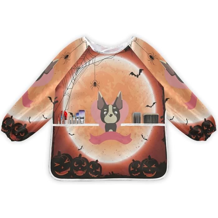 Licorne Fille Aime Les Enfants Roses Tablier Pour Bébé Manches Longues