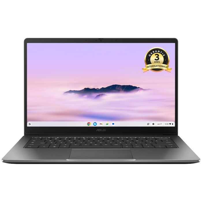 Ordinateur Portable ASUS Chromebook CX1405 : Chrome OS 14.0 FHD Tactile Intel Core i3 N355 RAM eMMC