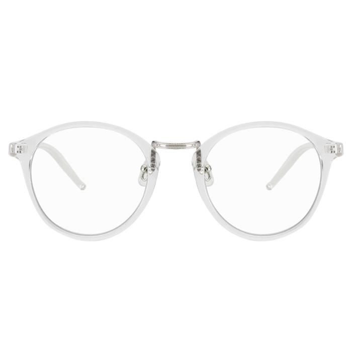 Cyxus Filtre lumi re Bleue Lunettes r tro Ronde Cadre Transparent