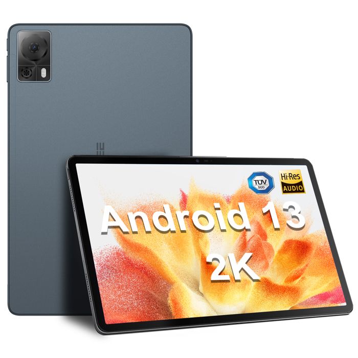 Tablette Tactile DOOGEE T20S 10 Écran 2K batterie 7500mAh 15Go+128Go Android 13 – Dual SIM 4G WIFI -13+5MP/Widevine L1 PC – Gris