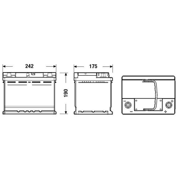 Batterie Auto FULMEN START-STOP EFB FL600 12V 60AH 540A