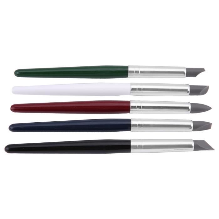 Stylos à Dents En Porcelaine – Lot De 5 Pièces – Pour Laboratoire Dentaire Et Prothèses, Pinceaux Céramique Précis