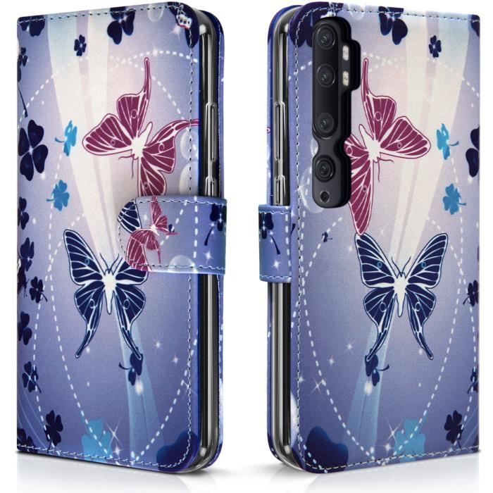 Étui de Protection Portefeuille Xiaomi MI Note 10 Simili cuir Semi rigide